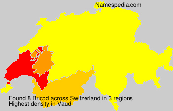 Surname Bricod in Switzerland