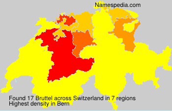 Surname Bruttel in Switzerland