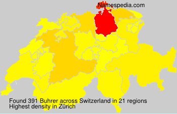 Surname Buhrer in Switzerland