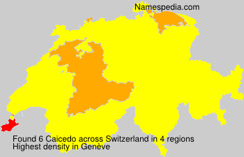 Surname Caicedo in Switzerland