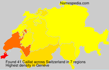 Surname Caillat in Switzerland