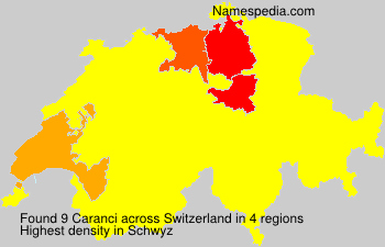 Surname Caranci in Switzerland