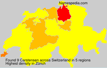 Surname Carstensen in Switzerland