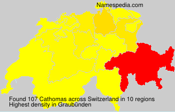 Surname Cathomas in Switzerland