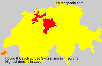 Surname Cavoli in Switzerland
