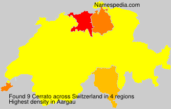 Surname Cerrato in Switzerland