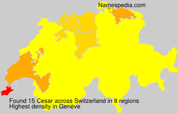 Surname Cesar in Switzerland