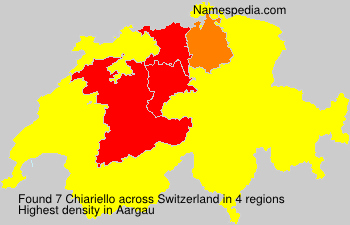 Surname Chiariello in Switzerland