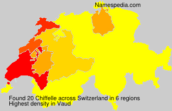 Surname Chiffelle in Switzerland