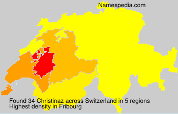Surname Christinaz in Switzerland