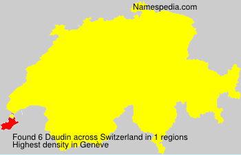 Surname Daudin in Switzerland