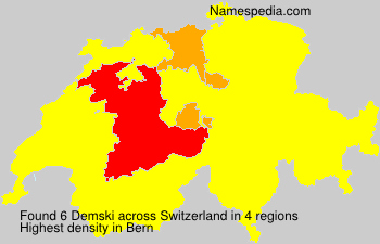 Surname Demski in Switzerland