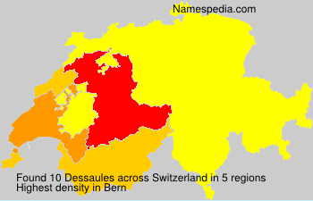 Surname Dessaules in Switzerland