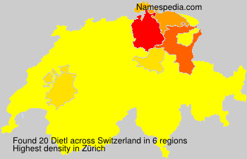 Surname Dietl in Switzerland