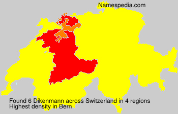 Surname Dikenmann in Switzerland