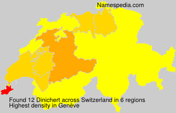 Surname Dinichert in Switzerland