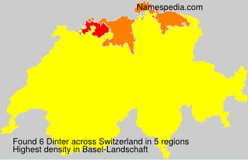 Surname Dinter in Switzerland
