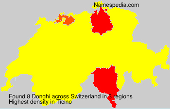 Surname Donghi in Switzerland