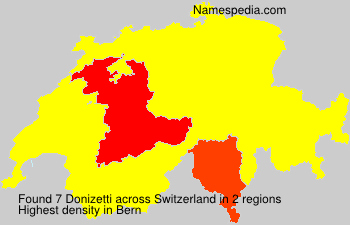 Surname Donizetti in Switzerland