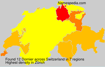 Surname Dornier in Switzerland