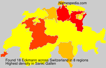 Surname Eckmann in Switzerland