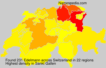 Surname Edelmann in Switzerland