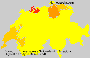 Surname Emmel in Switzerland