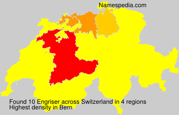 Surname Engriser in Switzerland
