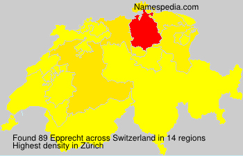 Surname Epprecht in Switzerland