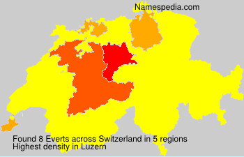 Surname Everts in Switzerland