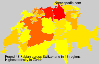 Surname Fabian in Switzerland