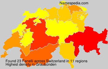 Surname Fanelli in Switzerland