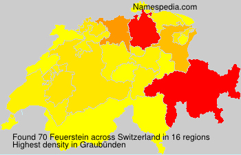 Surname Feuerstein in Switzerland