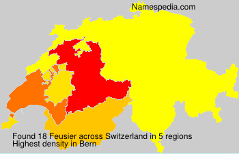 Surname Feusier in Switzerland