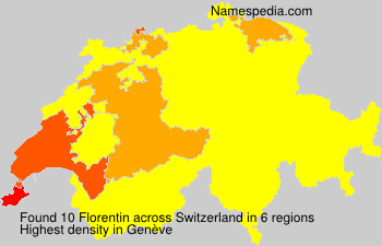 Surname Florentin in Switzerland