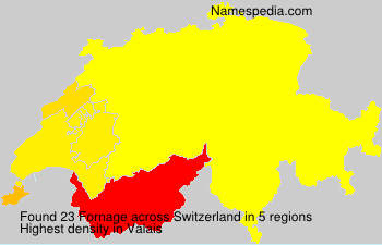Surname Fornage in Switzerland