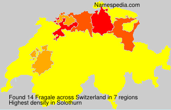 Surname Fragale in Switzerland
