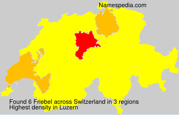 Surname Friebel in Switzerland