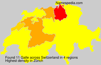 Surname Galle in Switzerland