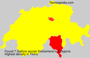Surname Gallizia in Switzerland