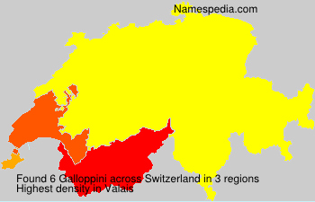 Surname Galloppini in Switzerland