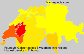 Surname Galster in Switzerland