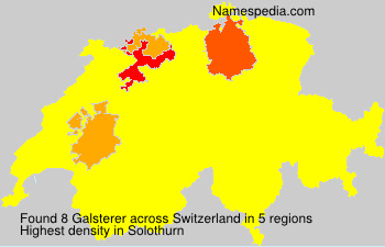 Surname Galsterer in Switzerland