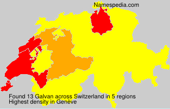 Surname Galvan in Switzerland
