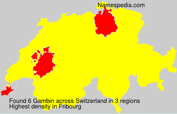 Surname Gambin in Switzerland