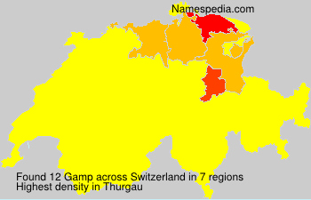 Surname Gamp in Switzerland