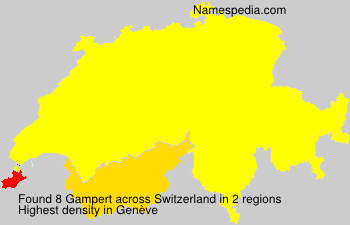 Surname Gampert in Switzerland