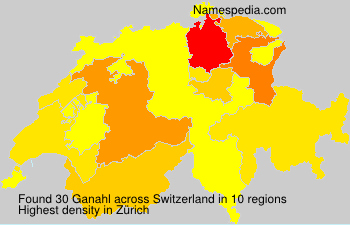 Surname Ganahl in Switzerland
