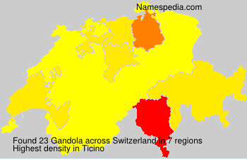Surname Gandola in Switzerland