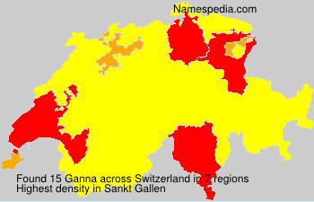 Surname Ganna in Switzerland